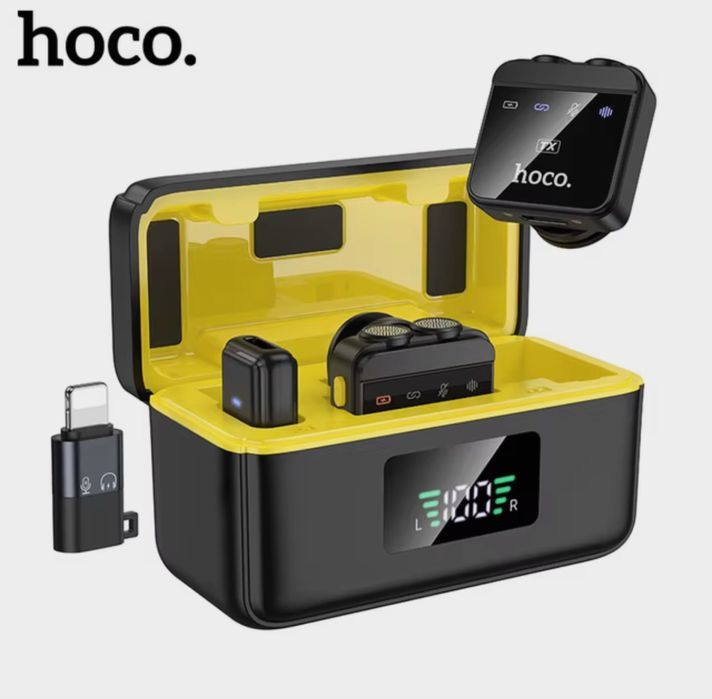 HOCO L17 Магнитный беспроводной петличный микрофон для iPhone Android