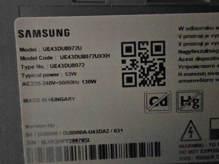 Samsung 43" Crystal UHD