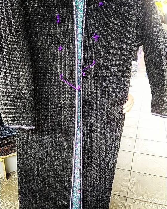 Стеганый чапан ручная стежка