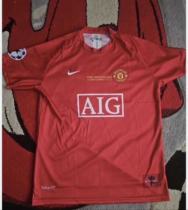 Tricou Cristiano Ronaldo 2008 – Manchester United × Nike (Champions League)