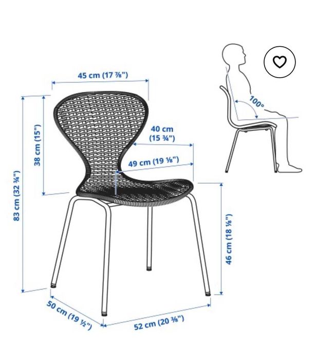 Нови столове ÄLVSTA - 4 броя комплект