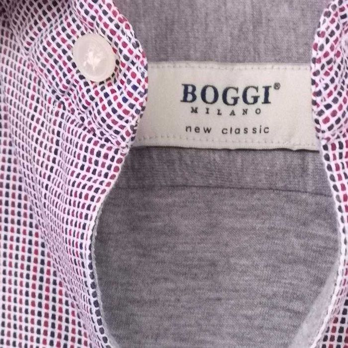мъжка риза италянска дизайнерска високо качествена BOGGI НОВО