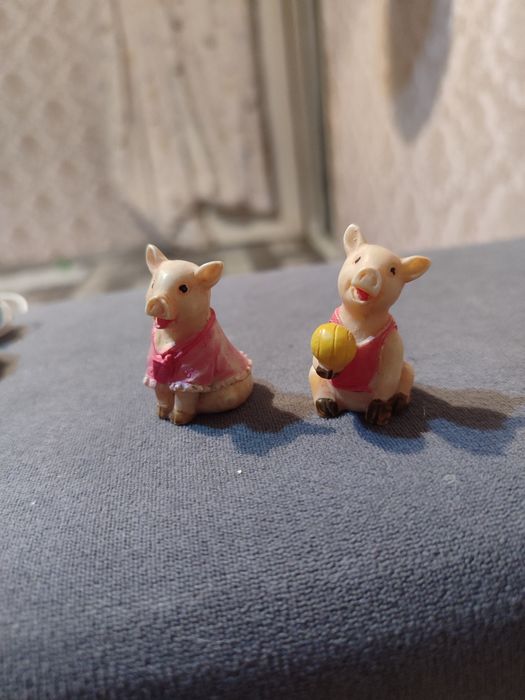 Киндер свинки старые игрушки