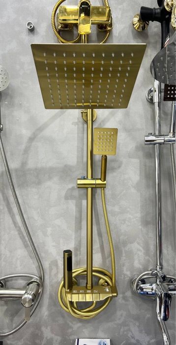 Смеситель  стояк душ Пианино 4в1