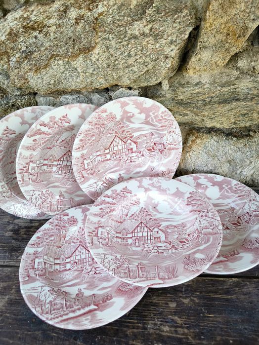 Английски дълбоки чинии 6 броя