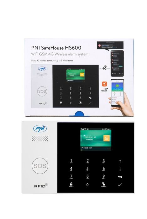 Sistem de alarma wireless SafeHouse HS600 Wifi GSM 4G!