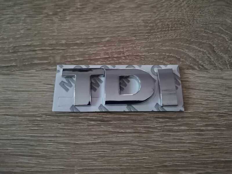 сребриста емблема TDI за Volkswagen
