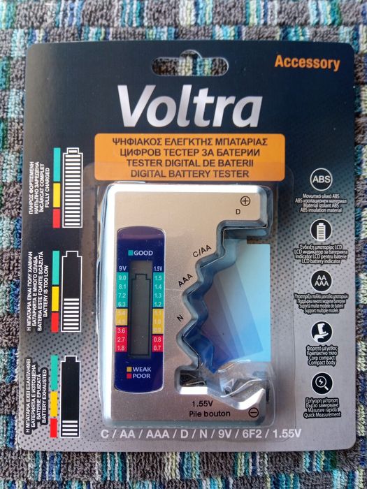 Тестер за батерии цифров