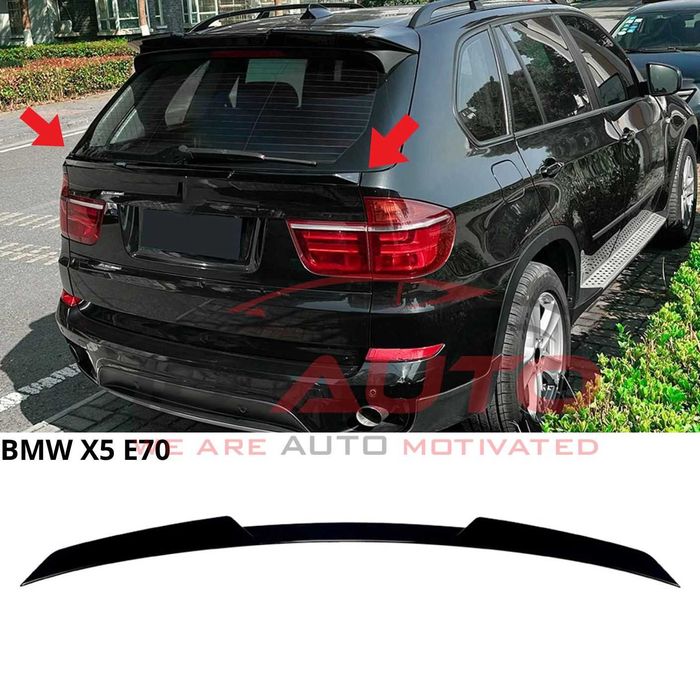 Mid спойлер за BMW X5 E70 (2007–2013) – M4 дизайн - Черен гланц