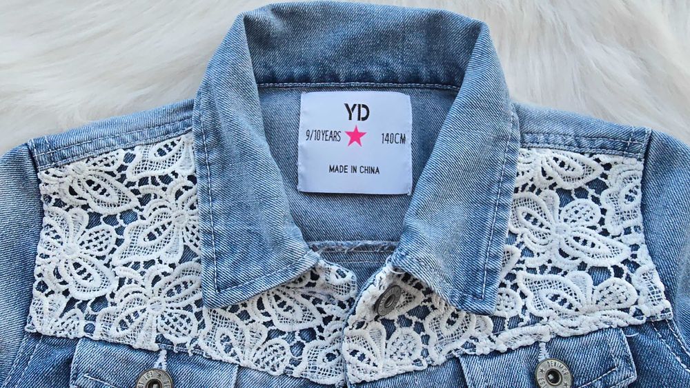 Детско дънково яке 9-10 години