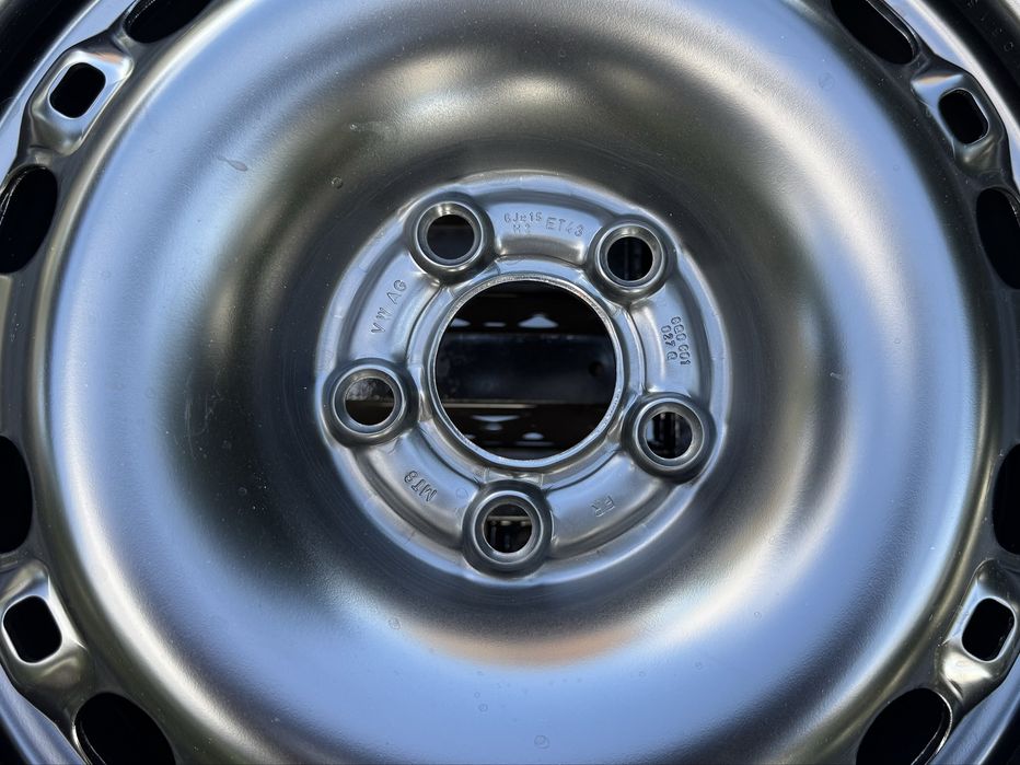 4бр.НОВИ ЖЕЛЕЗНИ ДЖАНТИ 15цола 5x100 за Skoda,Vw,Seat