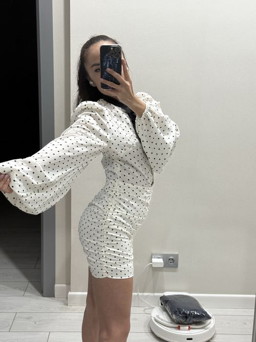 Платье в горошек 42-44