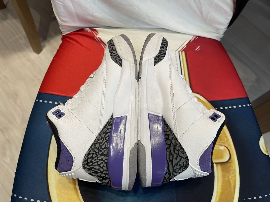 35 Детски Маратонки Nike Air Jordan 3 Retro Dark Iris Purple Basket