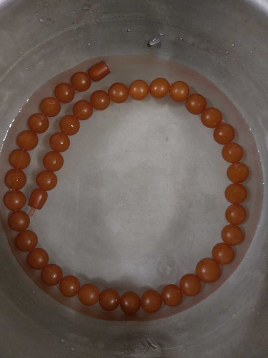 Бусы медовый янтарь. Янтарные СССР