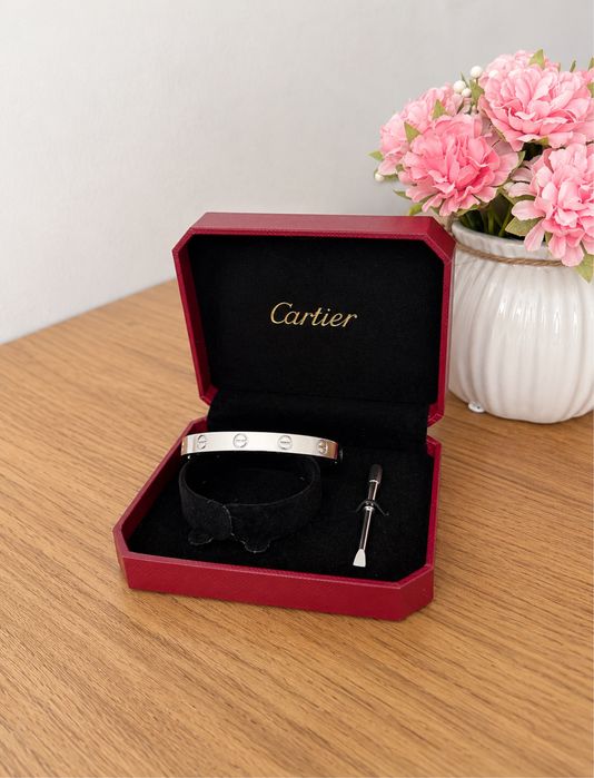 Inspired by Cartier Love – Мъжка сребърна гривна + луксозна кутия и отвертка