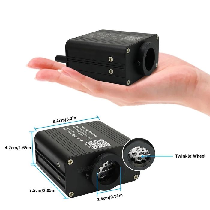 Kit Plafon Instelat Stelute Plafon 400 Buc x 3M Twinckle Stars RGBW