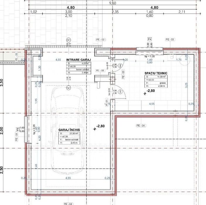 Casa individuala NZEB 4 CAM 145.35 mp teren 680 mp Chinteni