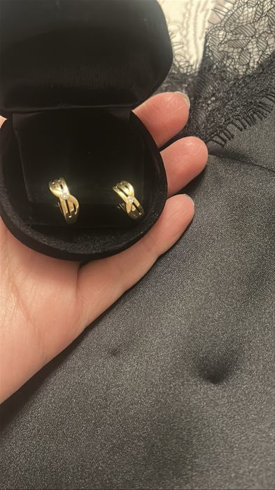 Серьги с брилиантами 750 пробы