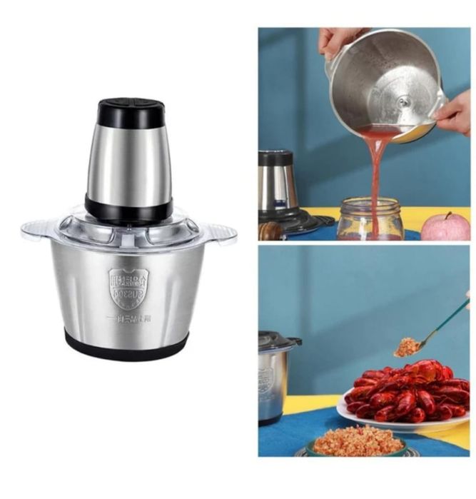 Măruntitor tocator electric universal bol 3L 1000w 4lame carne, roșii