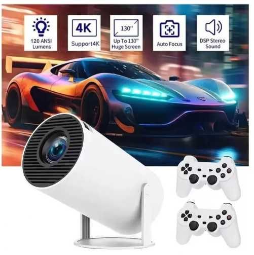 %PRO+ видео проектор до 130 инча екран 4K с Android 11 Youtube Netflix