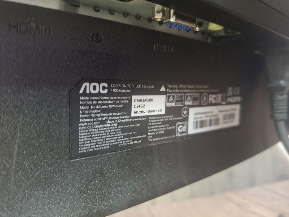 Monitor Aoc curbat 24 C24g2ae