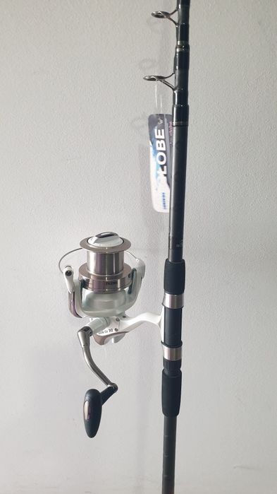 Лукс въдица -телескоп,карбон 3.50м 100гр+макара Silstar 8000 шаран