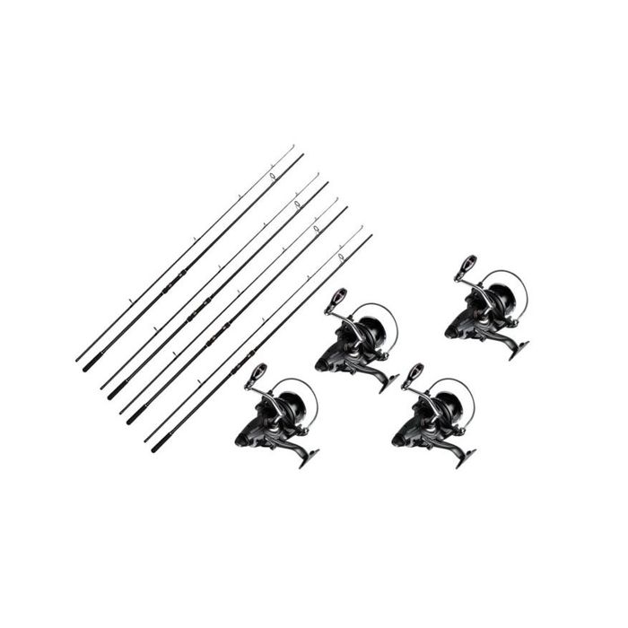 Set 4 Lansete crap, EAST SHARK, Adrena lungime 3.60 metri echipate cu