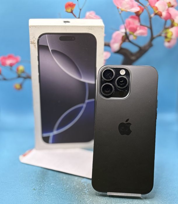 ГАРАНЦИОНЕН!!! Apple iPhone 16 Pro Max, 256GB, 5G, Black Titanium