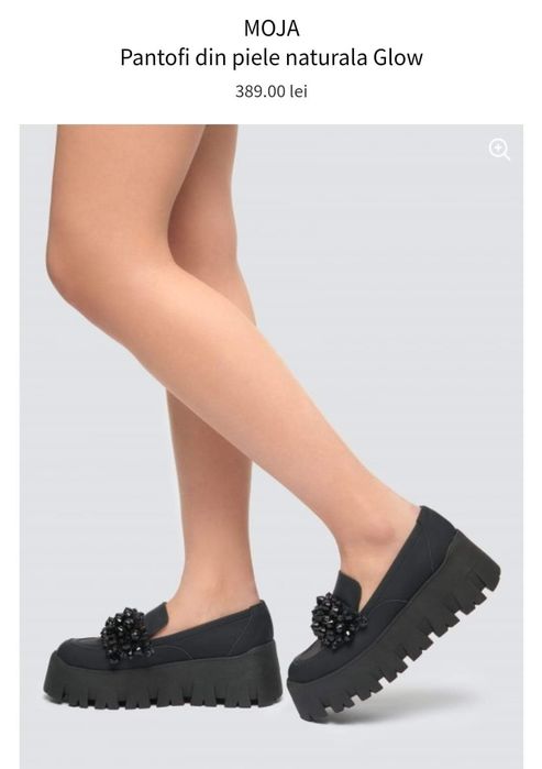 Loafers Moja, piele naturala, marimea 37