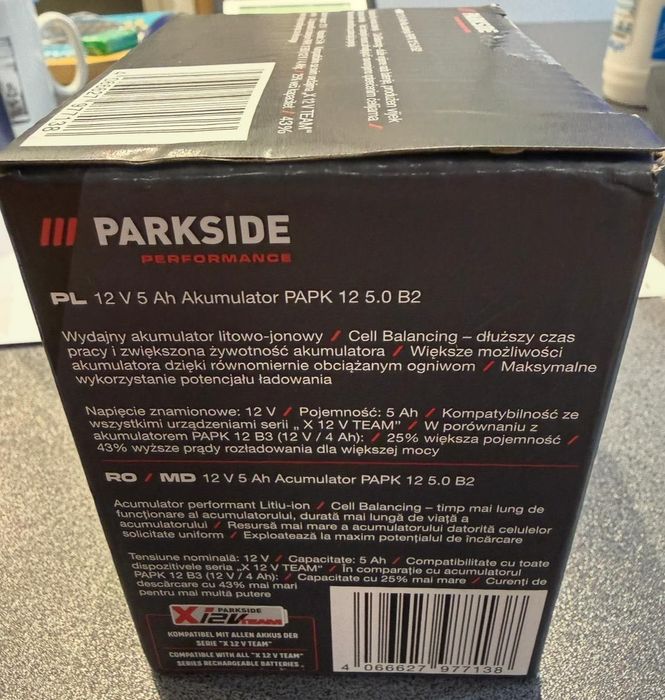 Acumulator Parkside 12v