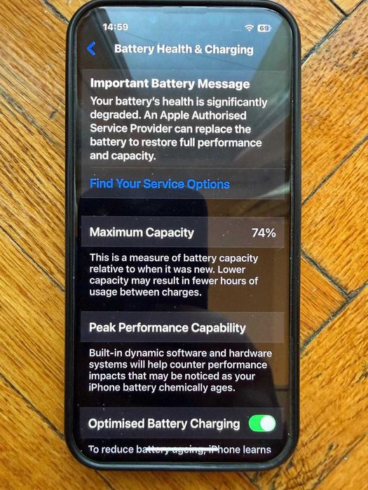 iPhone 13 PRO Negru 128GB Baterie:74%.Preṭ fix!