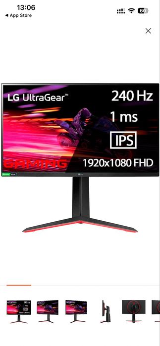 Монитор ultra gear 240 герц 1920х1080