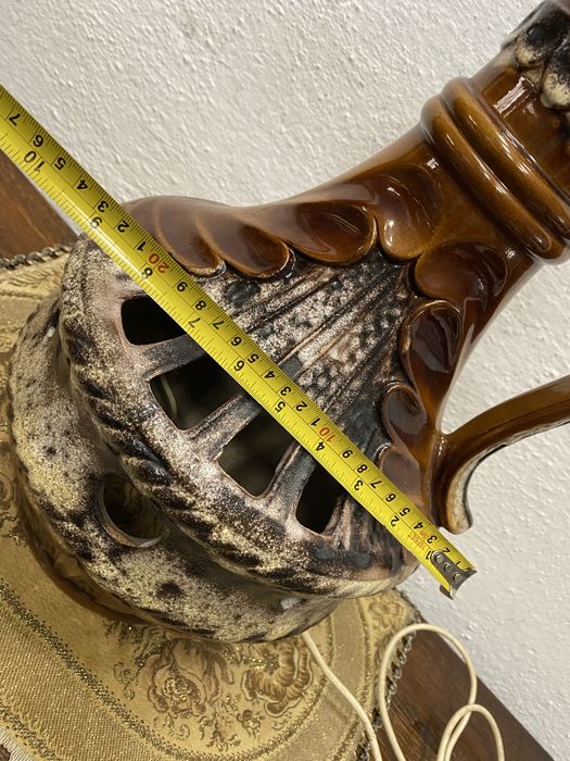 Винтидж немска лампа West German pottery 1960те колекционерска