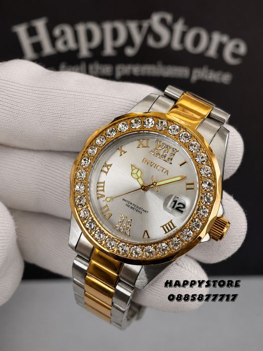 INVICTA Pro Diver silver/gold women 38 mm, Инвикта нов дамски часовник