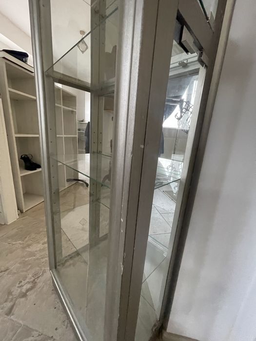 Vitrina sticla iluminata Mobexpert 2 bucati