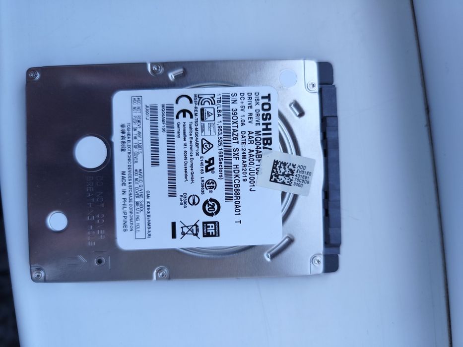 Продам HDD Toshiba 1tb