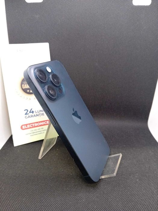 iPhone 15 Pro 256Gb 89% SB (49692 Ag11 Piata Nicolina) Garantie 2 ani!