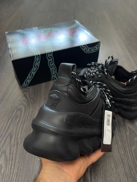 Adidasi Versace Chain Reaction l Produs NOU Premium din Piele Premium