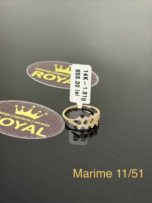 Bijuteria ROYAL : Inel AUR NOU 14K / 1.31 GR
