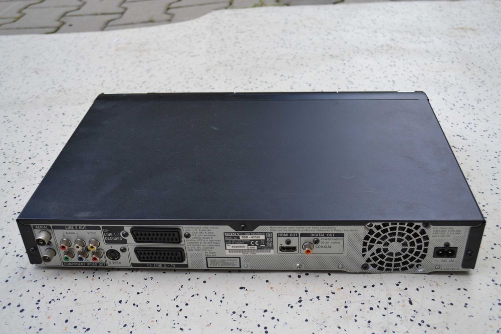 Dvd recorder Sony RDR AT 100 Defect