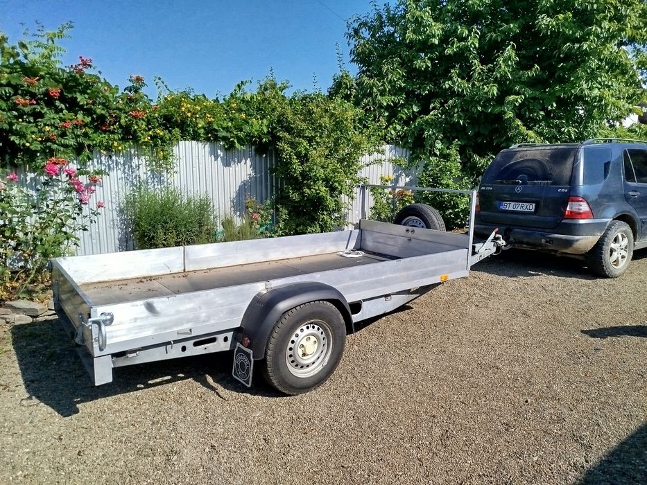Remorcă auto 3.40 m  x 1. 40 m de 1250 kg masa maximă
