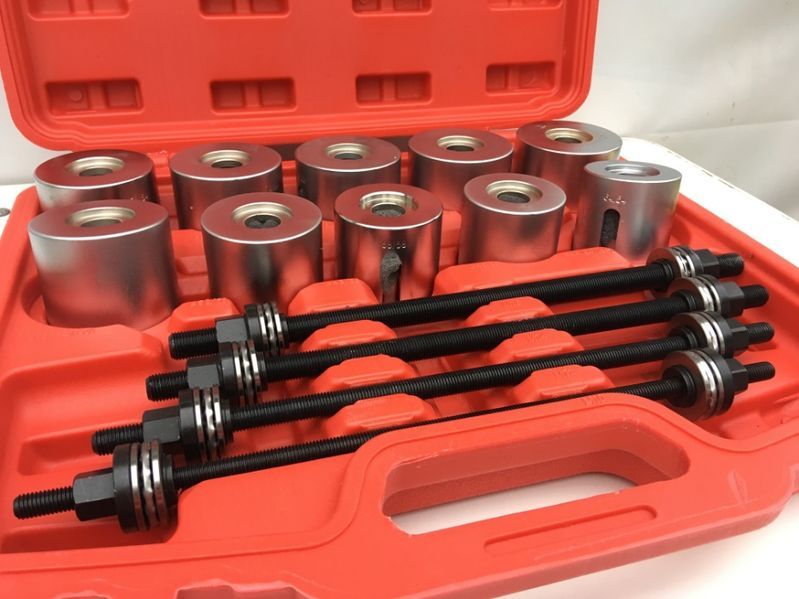 Trusa Presa extras si montat bucse rotule sau rulmenti 4 axe filetate