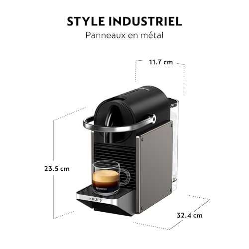 Кафемашина Nespresso KRUPS Pixie Espresso Machine Titan 19 bar