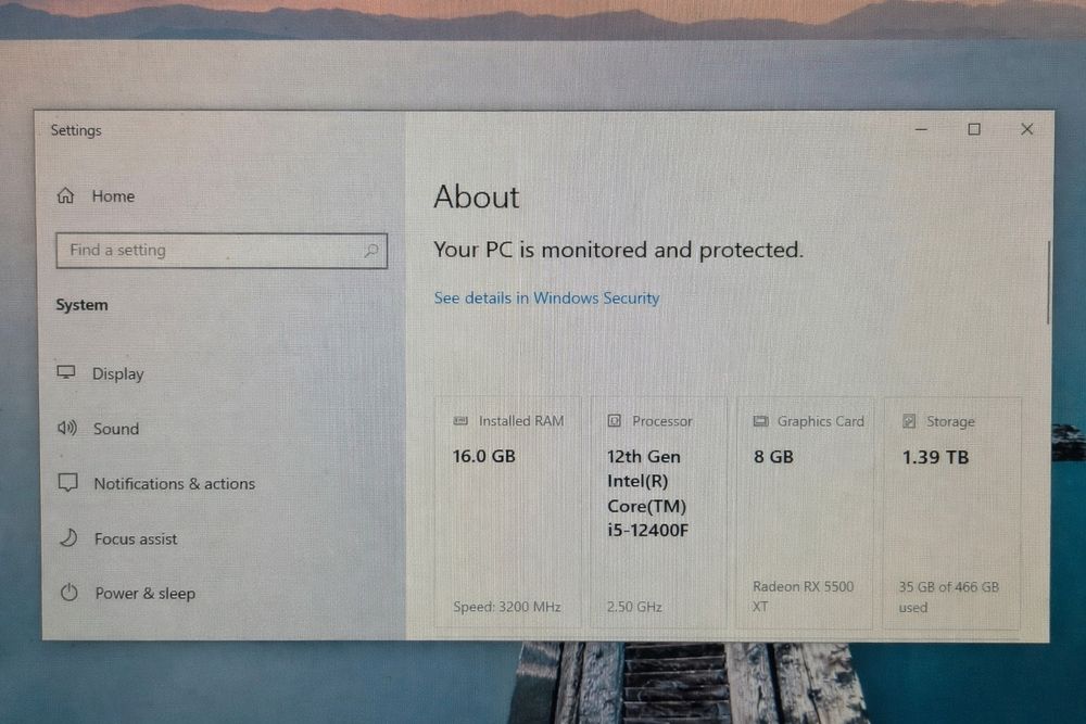 Pc Gaming I5 12400f 16gb ddr4 rx5500xt 8gb ddr6 ssd nvme500gb +hdd 1tb