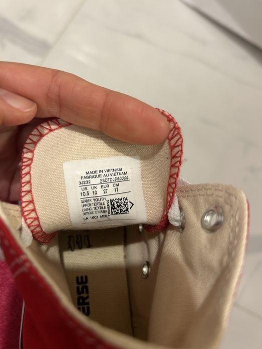 Кецове Converse 27 номер, 17 см