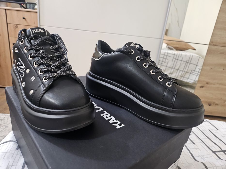 Обувани веднъж, без забележка,естествена кожа- Karl Lagerfeld