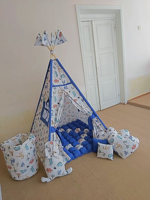 Палатка вигвам с бон бон ковриком