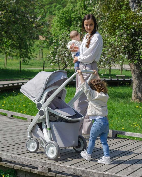 Детска количка GREENTOM 2 in 1 от новородено до 2.5+ години