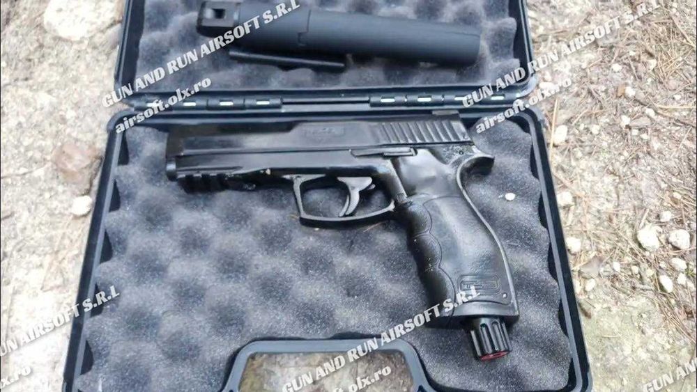Pistol Airsoft [Cu BILE DE CAUCIUC 20.7J] Co2 Auto-Aparare! OKAZIE !!