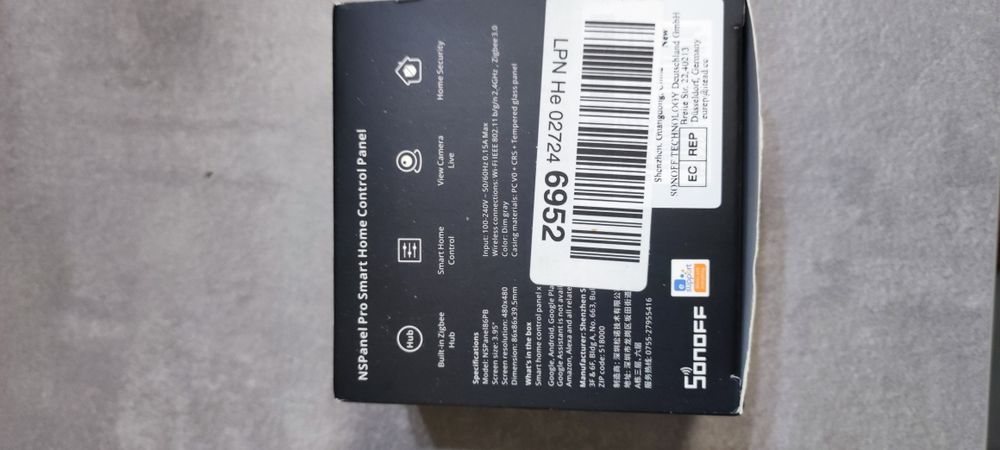 Sonoff NS Panel Pro 3.95'